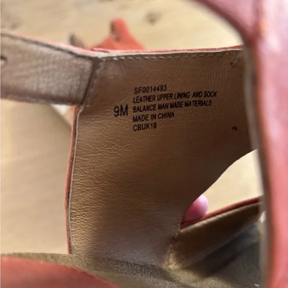 Sofft Coral Leather Wedge Sandals 9 - Picture 3 of 4